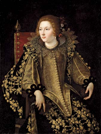 Dame assise de trois-quarts, c.1620 - 阿尔泰米西娅·真蒂莱斯基