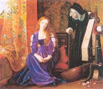 'The Pained Heart', or 'Sigh No More, Ladies', or 'Juliet and her Nurse' - Arthur Hughes