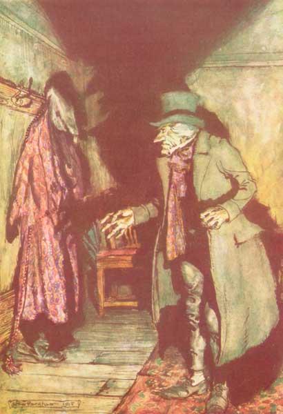Nobody under the bed; nobody in the closet; nobody in his dressing-gown - Arthur Rackham