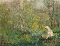 Peasant Woman Resting - Arthur Verona