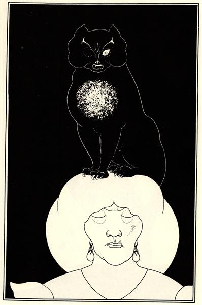 The Black Cat, c.1894 - Aubrey Beardsley