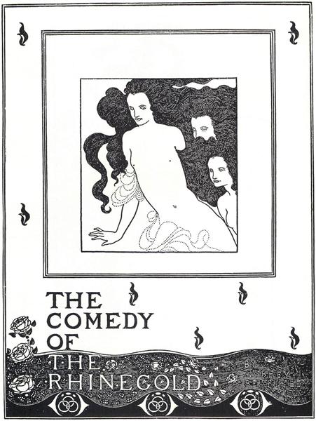 The Comedy of the Rhinegold, frontispiece, 1896 - 奥伯利·比亚兹莱