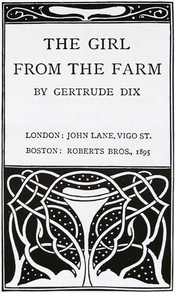 The Girl From The Farm, 1895 - Aubrey Beardsley