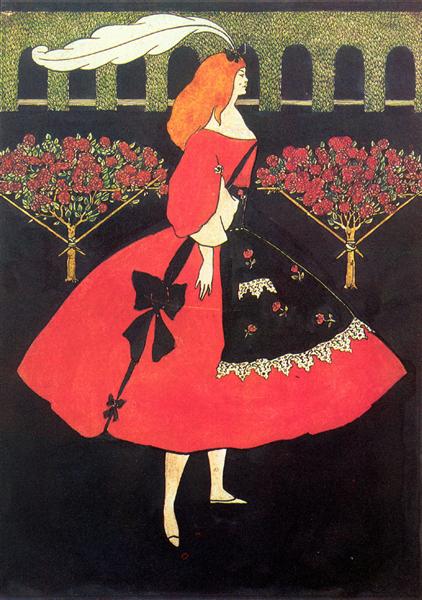 The Slippers of Cinderella, 1894 - 奥伯利·比亚兹莱