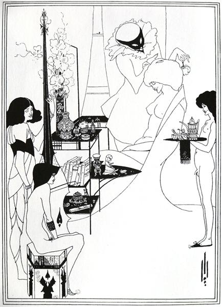 The Toilette of Salome, 1894 - Обри Бёрдслей