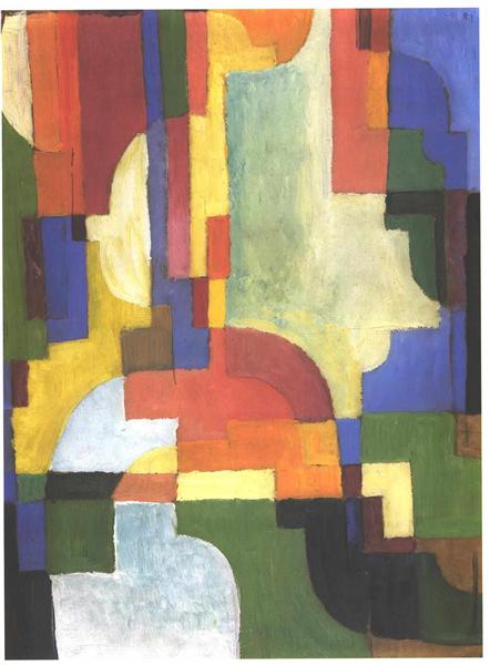 Colourful Shapes, 1913 - 奧古斯特·馬克