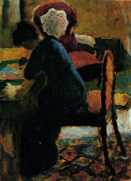 Elisabeth at the Table, 1909 - 奧古斯特·馬克