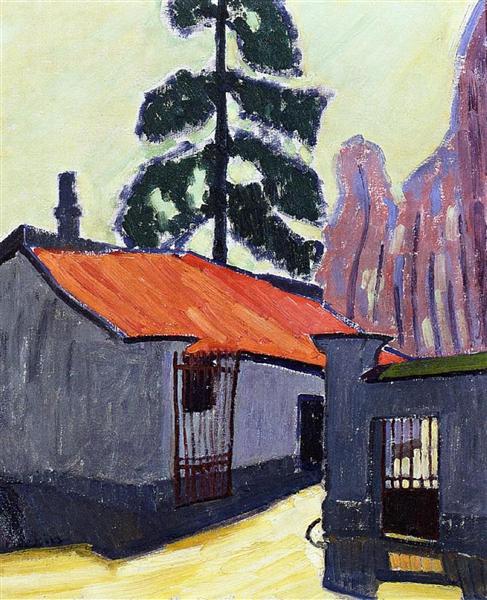 Entrance to the Corbeau mill, 1908 - Auguste Herbin