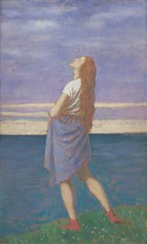 The Girl on the Cliff - Augustus Edwin John