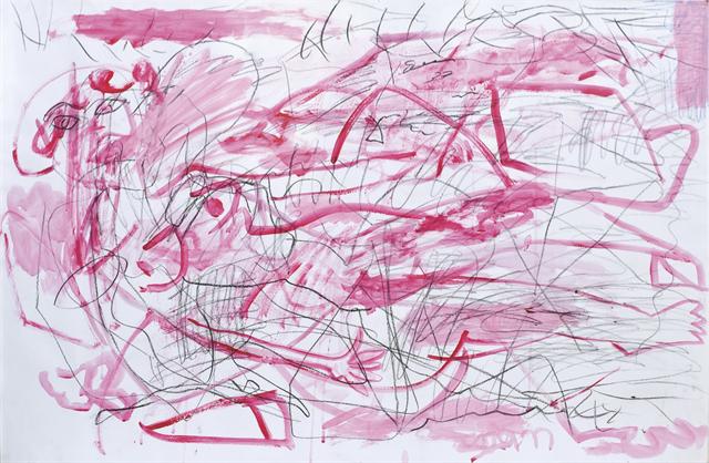 Nude Against Pink Background - Aurel Cojan