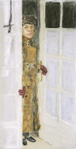 Anne in the Doorway, 1995 - Avigdor Arikha