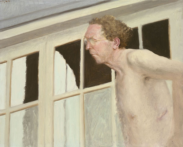 Glass Door with Self-Portrait, 1987 - Авігдор Аріха