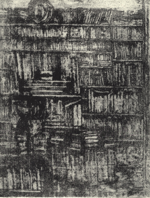 The Library, 1975 - Avigdor Arikha