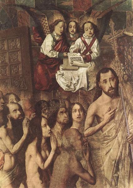 Christ Leading the Patriarchs to the Paradise (detail), 1480 - Bartolomé Bermejo