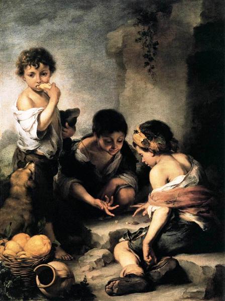 Boys Playing Dice, c.1670 - 1675 - Бартоломео Естебан Мурільйо