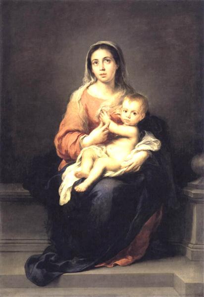 Madonna and Child, 1638 - Bartolome Esteban Murillo