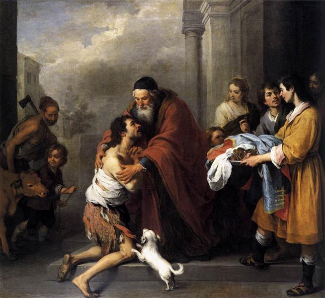 Return of the Prodigal Son, 1667 - 1670 - Бартоломео Естебан Мурільйо