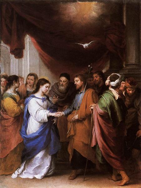 The Marriage of the Virgin, c.1665 - 1670 - Бартоломео Естебан Мурільйо