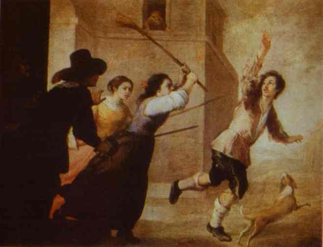 The Prodigal Son Driven Out, 1660 - Бартоломео Естебан Мурільйо