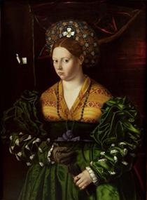 Portrait of a Lady in a Green Dress - Bartolomeo Veneto
