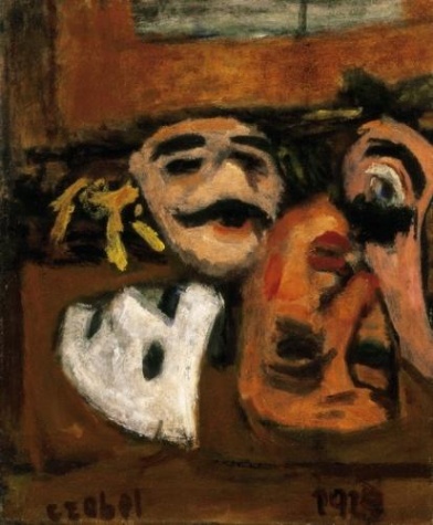 Masks, 1929 - Béla Czóbel