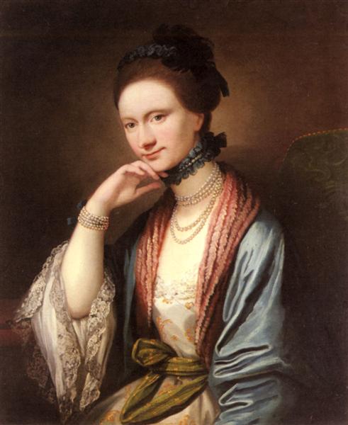 Portrait of Ann Barbara Hill Medlycott, 1788 - 本杰明·韦斯特