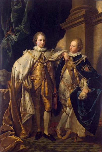 Portrait of George, Prince of Wales, and Prince Frederick, later Duke of York, 1778 - Бенджамин Уэст