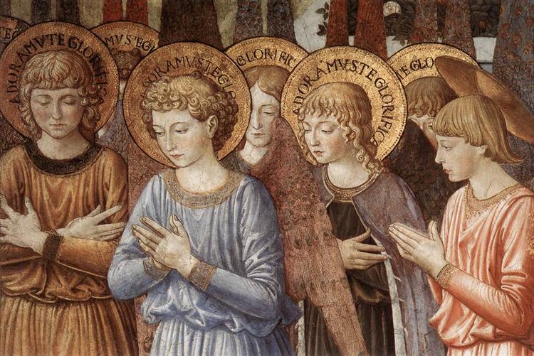 Angels Worshipping (detail), 1459 - 1461 - Benozzo Gozzoli
