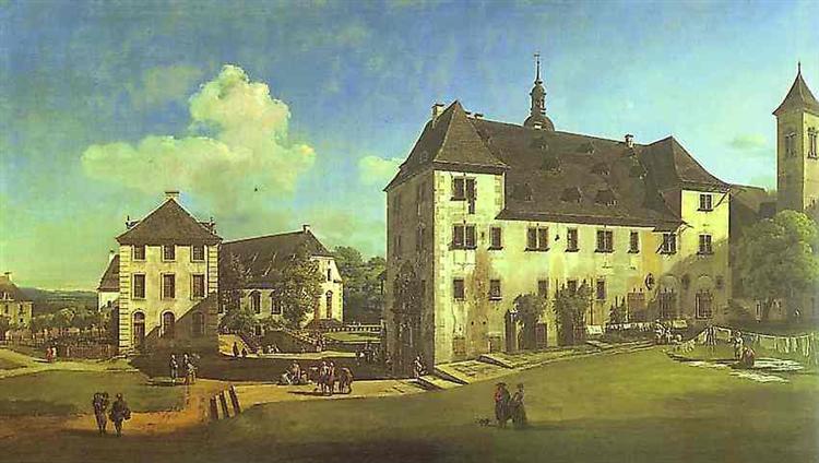 Courtyard of the Castle at Königstein from the South, 1756 - 1758 - Bernardo Bellotto