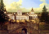 Wilanów Palace seen from the garden - Bernardo Bellotto