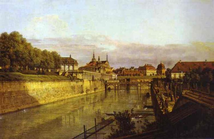 Zwinger Waterway, 1750 - Бернардо Беллотто
