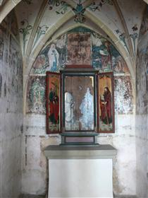 Triptych: Inner left Wing St. Philip, St. James the Great Right - Бернхард Штрігель