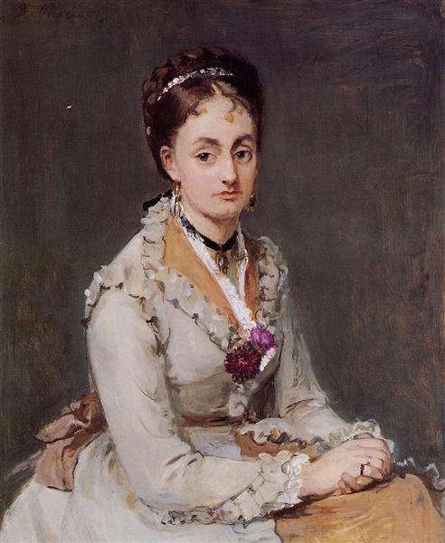 Portrait of the Artist's Sister, Mme Edma Pontillon, c.1872-75, c.1872 - c.1875 - Berthe Morisot