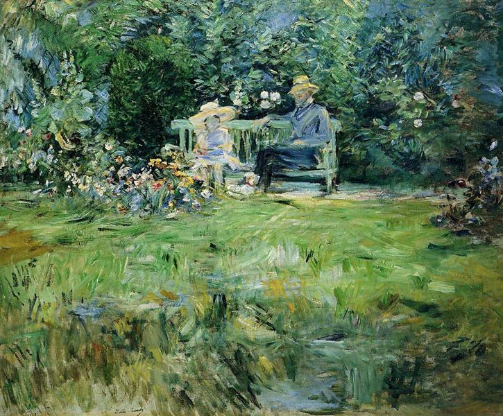 The Lesson in the Garden, 1886 - Berthe Morisot