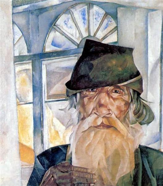 An Old Man from Olonets - Boris Dmitrijewitsch Grigorjew
