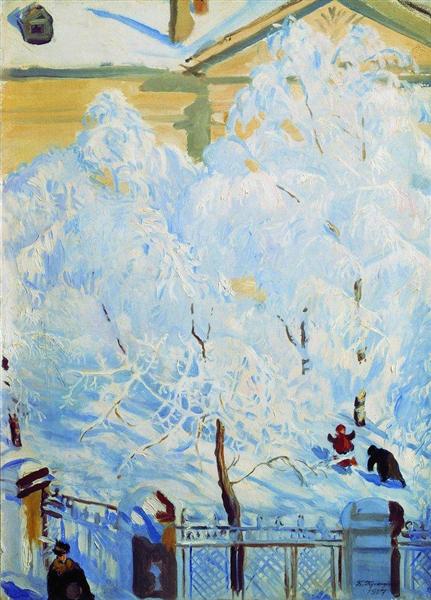 Hard rime, 1917 - Boris Kustodiev