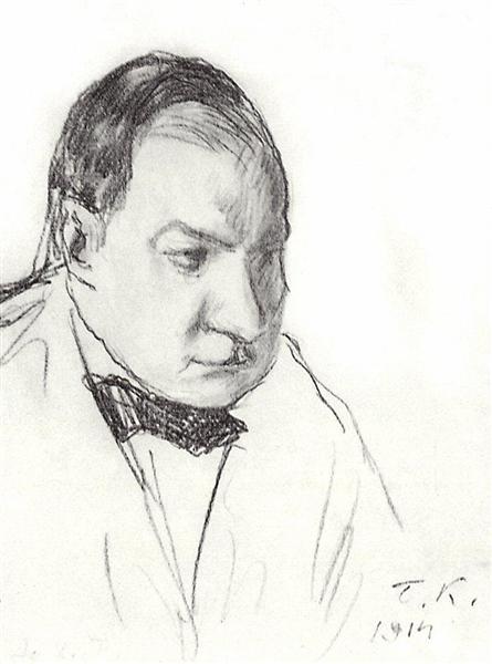 Portrait of N.G. Aleksandrov, 1914 - Boris Michailowitsch Kustodijew