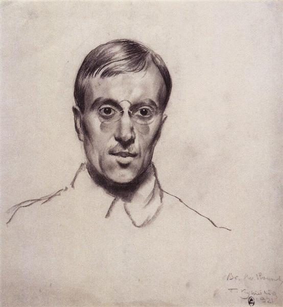 Portrait of Vsevolod Voinov, 1921 - Борис Кустодієв