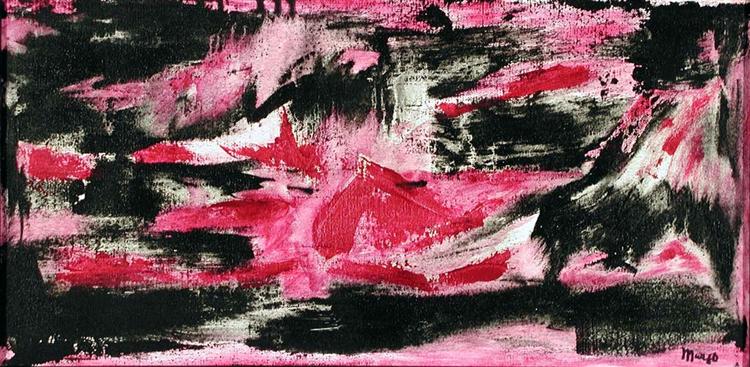 Абстрактна композиція чорно-фіолетового кольору - Борис Марго