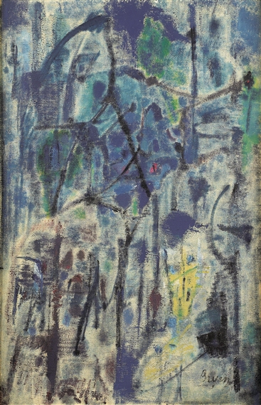 Frottis Bleu, 1953 - Camille Bryen