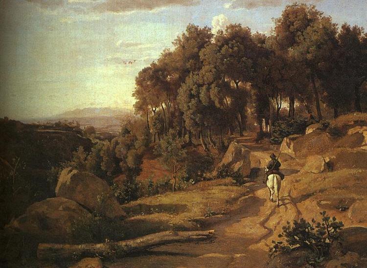 A View near Colterra, 1838 - Jean-Baptiste Camille Corot