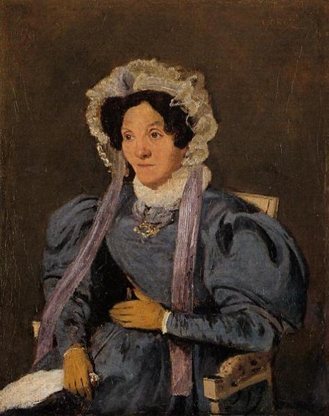 Madame Corot, the Artist's Mother, Born Marie Francoise Oberson, c.1834 - c.1835 - 柯洛