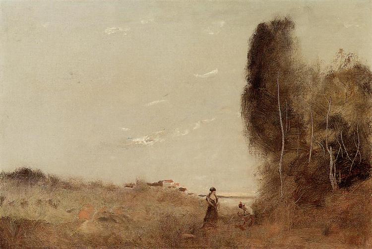 Morning by the Water, 1870 - 1873 - Каміль Коро