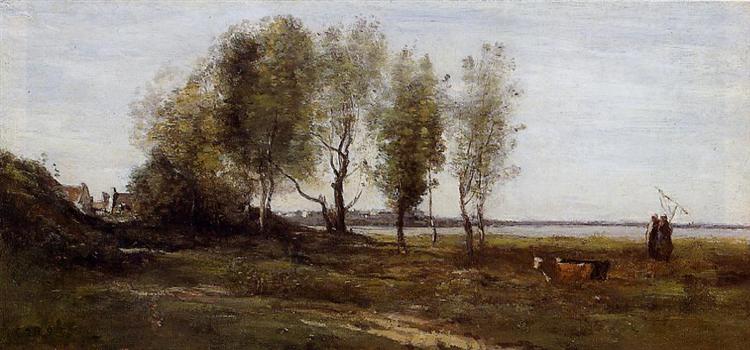 The Bay of Somme, c.1855 - c.1860 - Каміль Коро