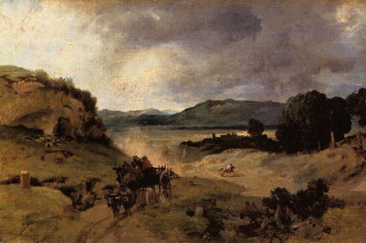 Римская Кампанья, Червара, 1827 - Камиль Коро