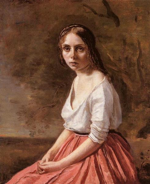 Young Woman, 1840 - 1845 - Каміль Коро