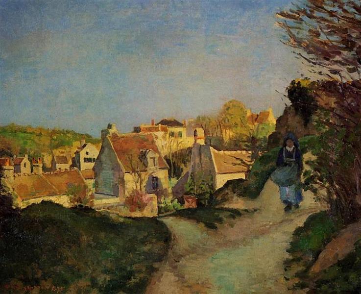 A part of Jallais, Pontoise, 1875 - Камиль Писсарро