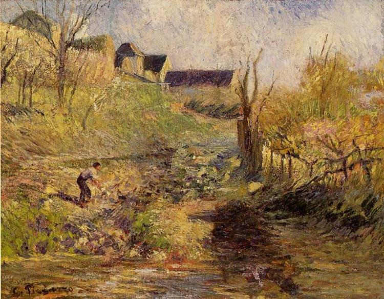 Landscape at Osny, 1883 - Камиль Писсарро