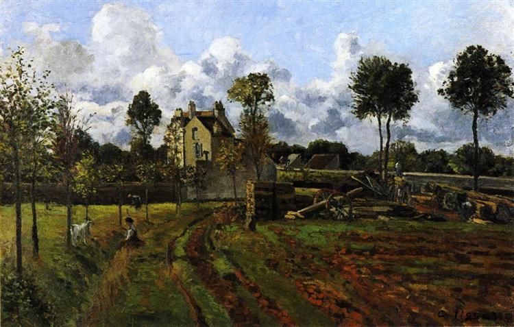 Landscape, Louveciennes - Camille Pissarro