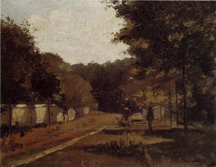 Landscape, Varenne Saint Hilaire, c.1864 - c.1865 - Камиль Писсарро
